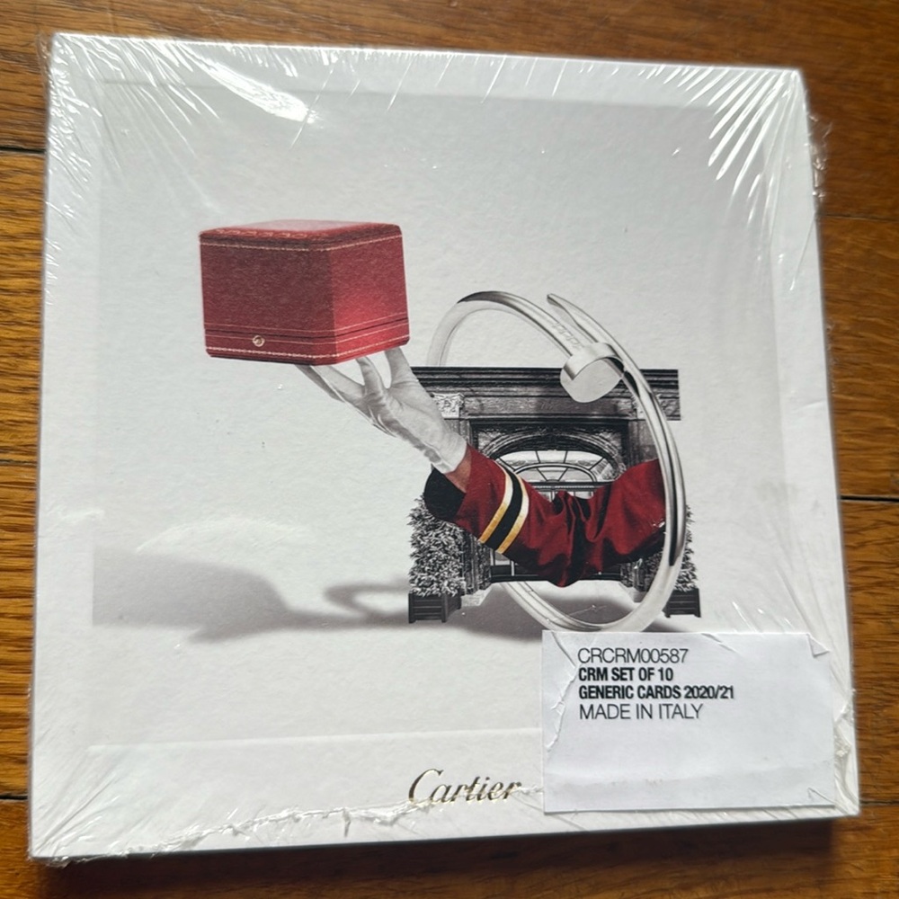 Cartier set of 10 limited edition cards.